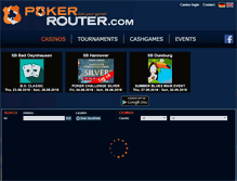 Tablet Screenshot of pokerrouter.com